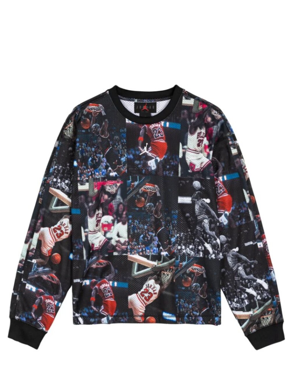 Jordan Flight Men's Printed Long-Sleeve Oversized Top Jersey XL
